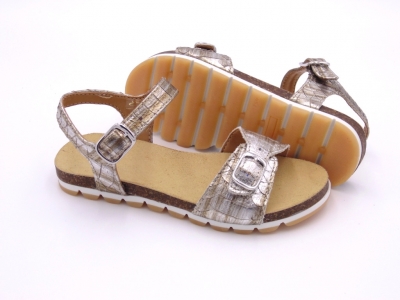 Sandale copii Lui Shoes, cod 3S293, seria ELSA, argintiu, piele naturala