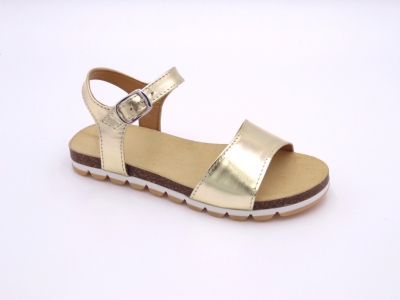 Sandale copii fete Lui Shoes, cod 6S155, seria ELSA, auriu, piele naturala