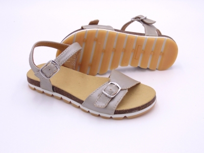 Sandale copii fete Lui Shoes, cod 6S156, seria ELSA, argintiu, piele naturala