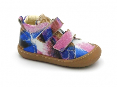 Pantofi sport copii Lui Shoes, cod 3A668, seria PRIMO, multicolor, piele naturala