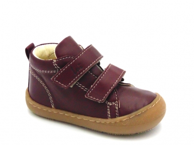 Pantofi sport copii Lui Shoes, cod 3A670, seria PRIMO, bordo, piele naturala