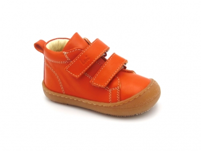 Pantofi sport copii Lui Shoes, cod 3A671, seria PRIMO, portocaliu, piele naturala
