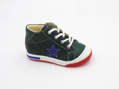 Pantofi sport copii Lui Shoes, cod 3A695, seria HEART, verde forest, piele naturala