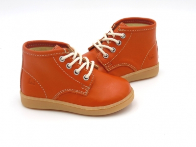 Ghete copii Lui Shoes, cod 3G1982, seria BABY, portocaliu, piele naturala