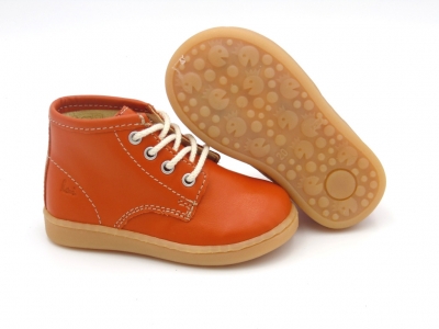 Ghete copii Lui Shoes, cod 3G1982, seria BABY, portocaliu, piele naturala