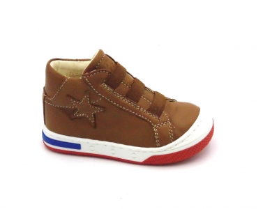 Pantofi sport copii Lui Shoes, cod 3A717, seria HEART K, maro deschis, piele naturala