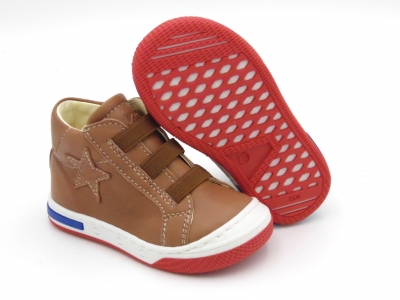 Pantofi sport copii Lui Shoes, cod 3A718, seria HEART K, maro deschis, piele naturala