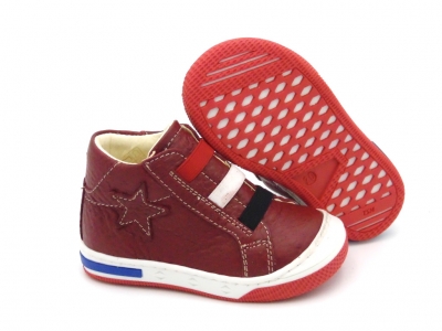 Pantofi sport copii Lui Shoes, cod 3A719, seria HEART K, bordo, piele naturala