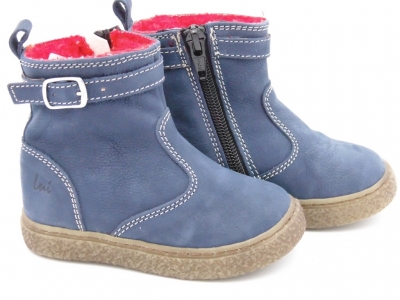 Cizme copii Lui Shoes, cod 3C306, seria RITA, bleumarin, piele naturala
