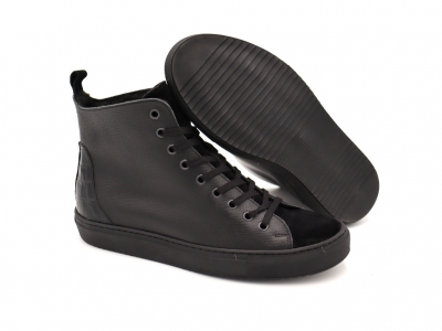 Pantofi sport barbati Lui Shoes, cod 1A690, seria WOSE, negru, piele naturala