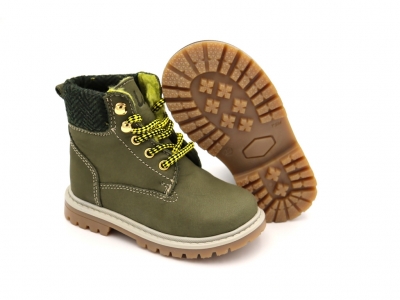 Ghete copii Lui Shoes, cod 3G2000, seria TIMMY, khaki, piele naturala