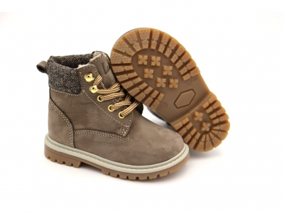 Ghete copii Lui Shoes, cod 3G2005, seria TIMMY, gri, piele naturala