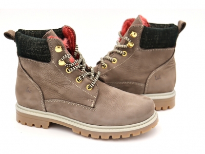 Ghete copii Lui Shoes, cod 3G2016, seria TIMMY, gri, piele naturala