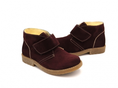 Ghete copii Lui Shoes, cod 3G2026, seria CREP SKY, maro inchis, piele naturala