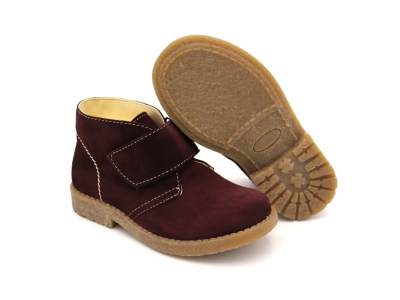 Ghete copii Lui Shoes, cod 3G2026, seria CREP SKY, maro inchis, piele naturala