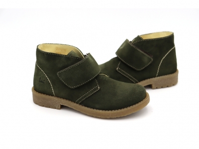 Ghete copii Lui Shoes, cod 3G2043, seria CREP SKY, verde forest, piele naturala