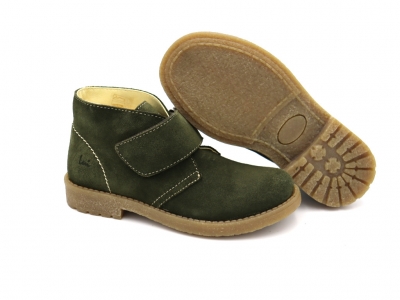 Ghete copii Lui Shoes, cod 3G2043, seria CREP SKY, verde forest, piele naturala