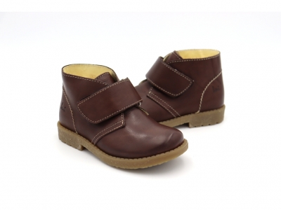 Ghete copii Lui Shoes, cod 3G2045, seria CREP SKY, maro, piele naturala