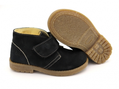 Ghete copii Lui Shoes, cod 3G2053, seria CREP SKY, negru, piele naturala