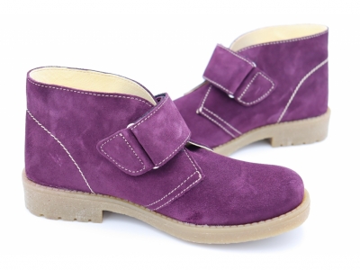 Ghete copii Lui Shoes, cod 3G2055, seria CREP SKY, mov, piele naturala