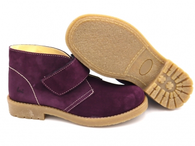 Ghete copii Lui Shoes, cod 3G2055, seria CREP SKY, mov, piele naturala