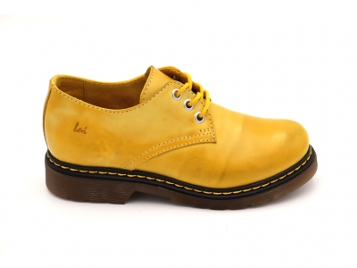 Pantofi copii Lui Shoes, cod 3P42, seria BULL BOYS, galben, piele naturala