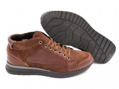 Pantofi sport barbati Lui Shoes, cod 1A694, seria VASS, maro, piele naturala