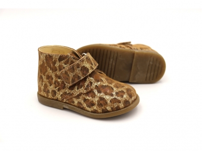 Ghete copii Lui Shoes, cod 3G2085, seria CREP SKY, auriu, piele naturala