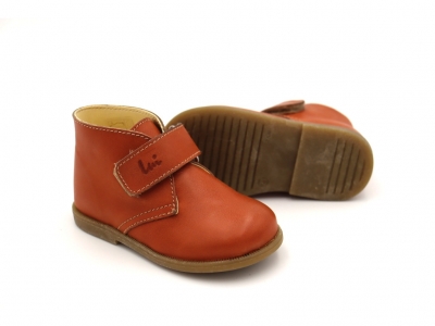 Ghete copii Lui Shoes, cod 3G2088, seria CREP SKY, caramiziu, piele naturala