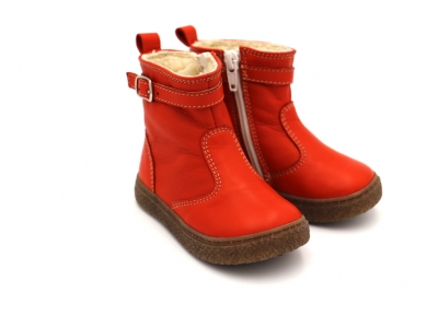 Cizme copii Lui Shoes, cod 3C337, seria RITA, rosu, piele naturala