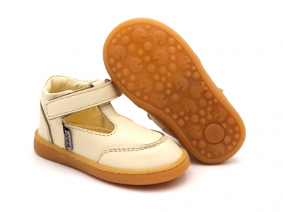 Pantofi bebe Lui Shoes, cod 8P20, seria FIRST STEPS, alb, piele naturala