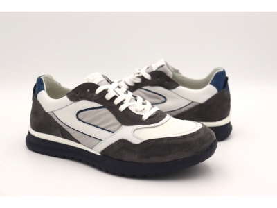 Pantofi sport barbati Lui Shoes, cod 1A712, seria TONY, gri, piele naturala