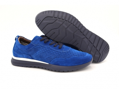 Pantofi sport barbati Lui Shoes, cod 1A727, seria ONDA, albastru, piele naturala