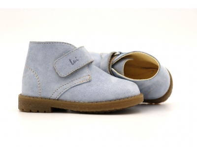 Ghete copii Lui Shoes, cod 3G2108, seria CREP SKY, azur, piele naturala