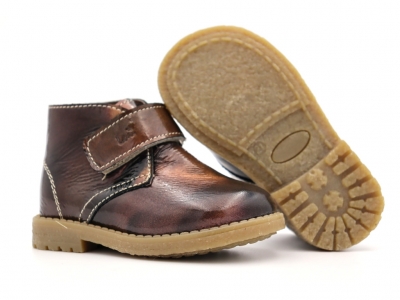 Ghete copii Lui Shoes, cod 3G2110, seria CREP SKY, maro, piele naturala