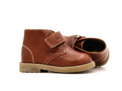 Ghete copii Lui Shoes, cod 3G2111, seria CREP SKY, maro deschis, piele naturala
