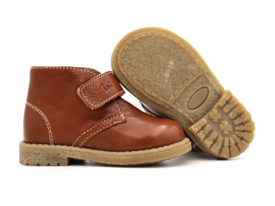 Ghete copii Lui Shoes, cod 3G2111, seria CREP SKY, maro deschis, piele naturala