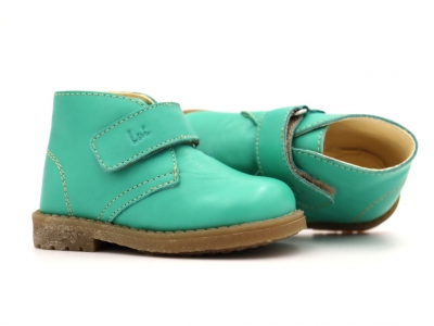 Ghete copii Lui Shoes, cod 3G2114, seria CREP SKY, verde sea, piele naturala