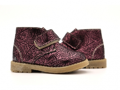 Ghete copii Lui Shoes, cod 3G2125, seria CREP SKY, mov, piele naturala