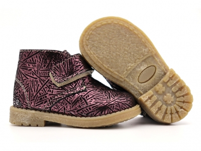 Ghete copii Lui Shoes, cod 3G2125, seria CREP SKY, mov, piele naturala