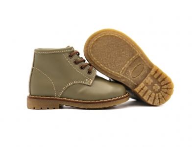 Ghete copii Lui Shoes, cod 3G2129, seria BABY, khaki, piele naturala