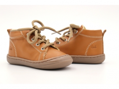 Pantofi sport copii Lui Shoes, cod 3A746, seria PRIMO, maro deschis, piele naturala