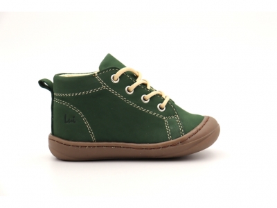 Pantofi sport copii Lui Shoes, cod 3A752, seria PRIMO, verde forest, piele naturala