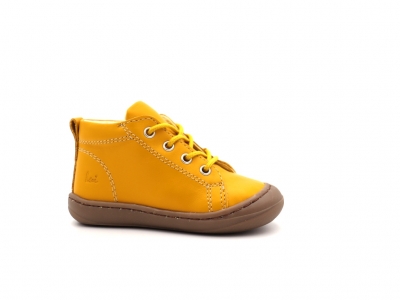 Pantofi sport copii Lui Shoes, cod 3A755, seria PRIMO, galben, piele naturala