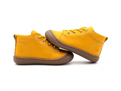 Pantofi sport copii Lui Shoes, cod 3A755, seria PRIMO, galben, piele naturala