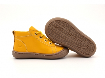 Pantofi sport copii Lui Shoes, cod 3A755, seria PRIMO, galben, piele naturala