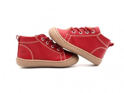 Pantofi sport copii Lui Shoes, cod 3A759, seria PRIMO, grena, piele naturala