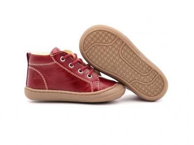 Pantofi sport copii Lui Shoes, cod 3A759, seria PRIMO, grena, piele naturala