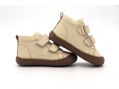 Pantofi sport copii Lui Shoes, cod 3A774, seria PRIMO S, crem, piele naturala