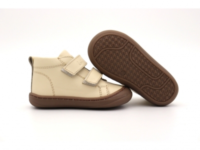 Pantofi sport copii Lui Shoes, cod 3A774, seria PRIMO S, crem, piele naturala